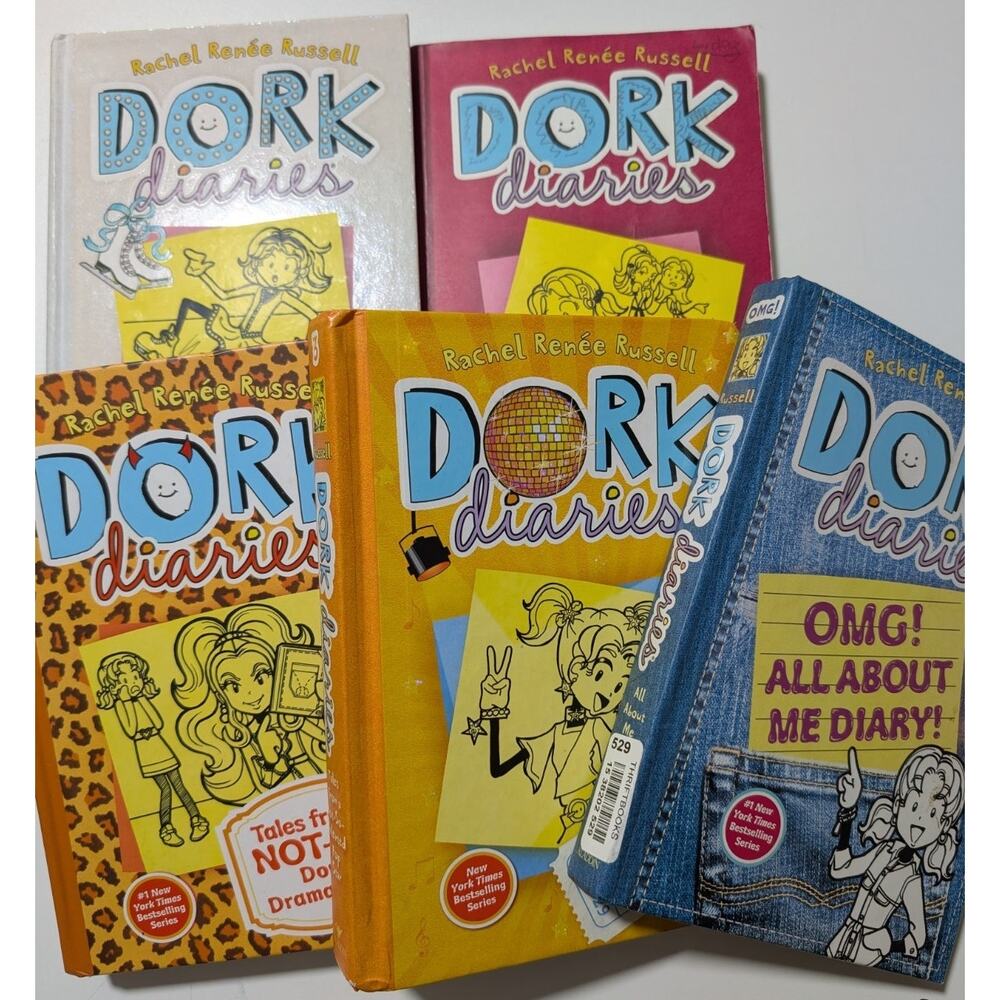 Lot Of 5 Dork Diaries Books By Rachel Renee Russell